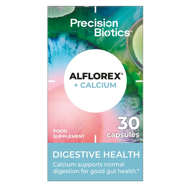 Alflorex® + Calcium - Daily Gut Supplement - 30 Capsules